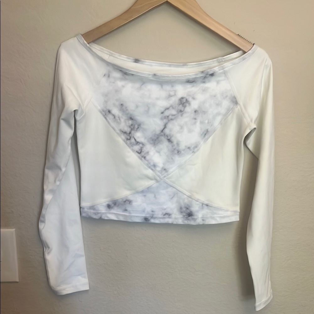 Buffbunny Marble Long Sleeve Women's Top size S